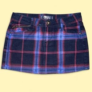 Y2K Tyte Jeans Plaid Mini Skirt